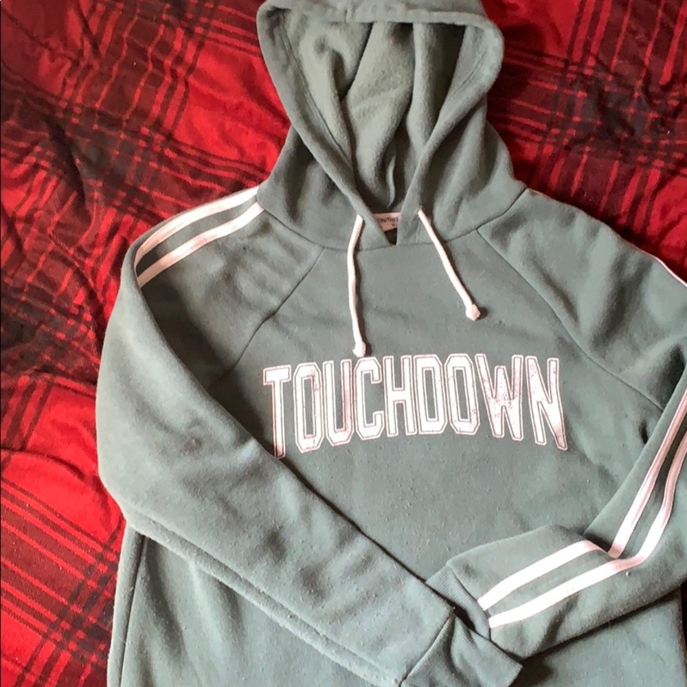 A cropped hoodie
